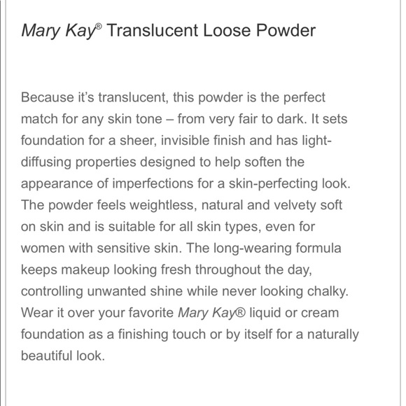 💄💋Mary Kay® Translucent Loose Powder💄💋 - Picture 4 of 4
